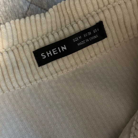 Neutral Corduroy Shacket - Picture 2 of 2